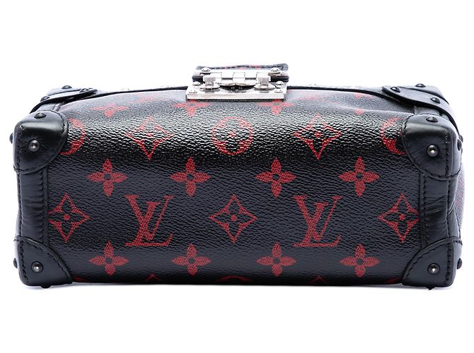 Louis Vuitton Black Limited Edition Monogram Infrarouge Petite Malle Soft MM Nero - vista 3
