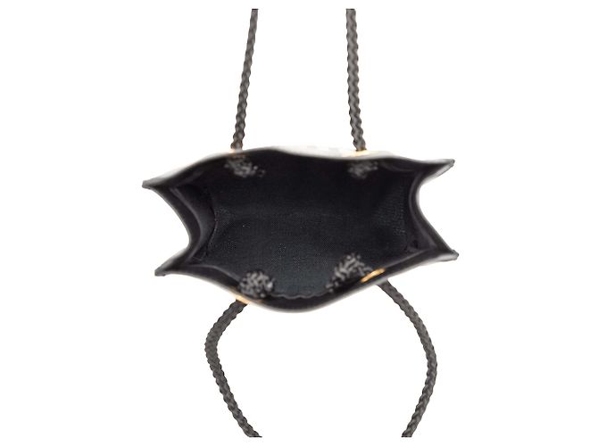 Fendi Mini Fazzuolo Handtasche aus schwarzem Leder - Ansicht 4