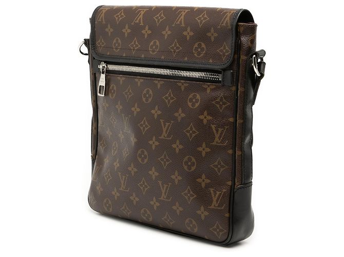 Louis Vuitton Marrone Monogram Macassar Bass MM - vista 2