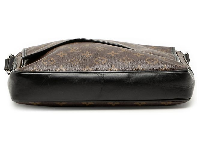 Louis Vuitton Marrone Monogram Macassar Bass MM - vista 3