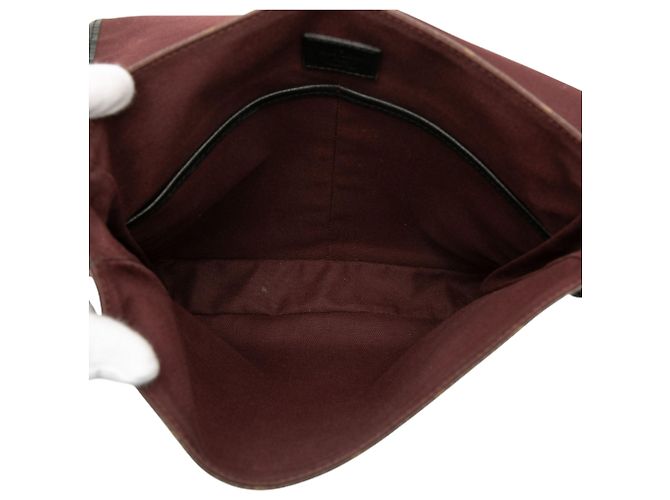 Louis Vuitton Marrone Monogram Macassar Bass MM - vista 4
