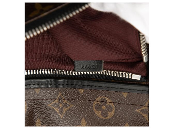 Louis Vuitton Marrone Monogram Macassar Bass MM - vista 6