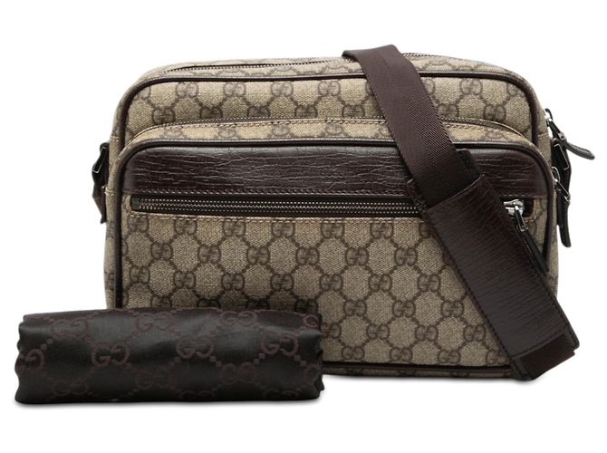 Gucci Beige GG Supreme Crossbody - vista 8