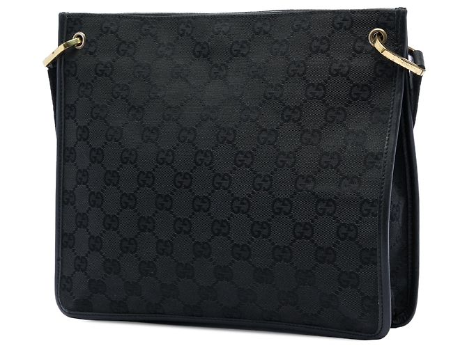 Borsa a tracolla Gucci in tela GG nera Nero - vista 2