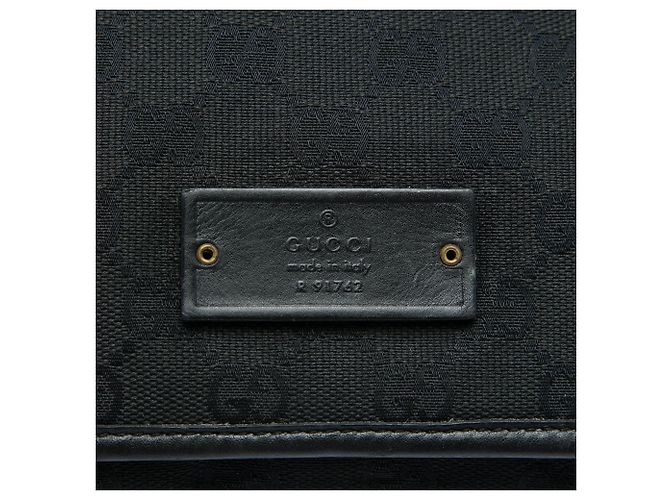 Borsa a tracolla Gucci in tela GG nera Nero - vista 5