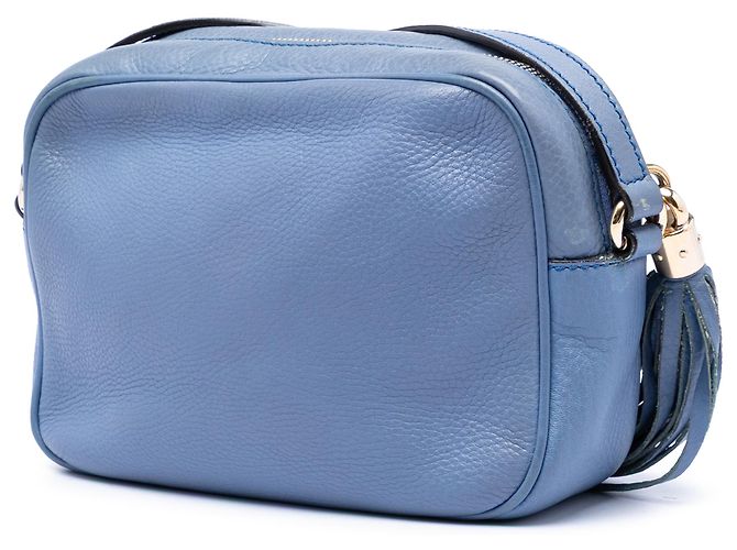 Gucci Borsa a tracolla Soho Disco in pelle di vitello blu - vista 2