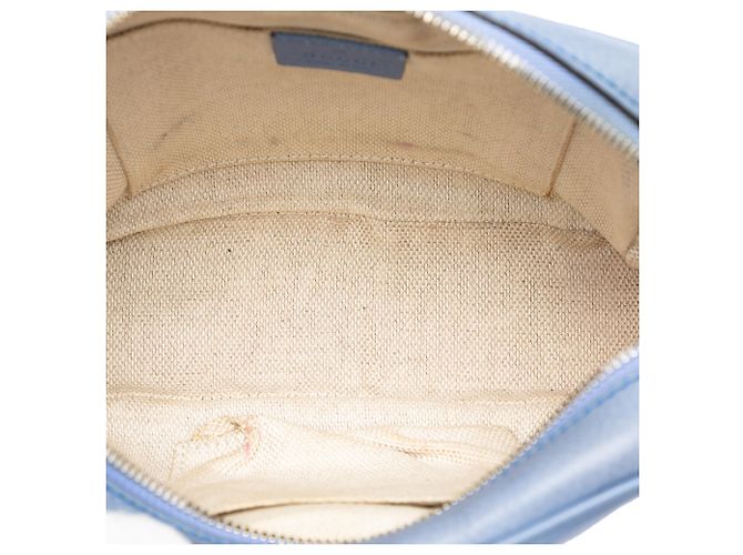 Gucci Borsa a tracolla Soho Disco in pelle di vitello blu - vista 4