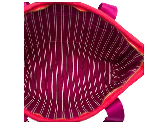Tote Louis Vuitton Red Antigua Cabas MM Rosso - vista 4