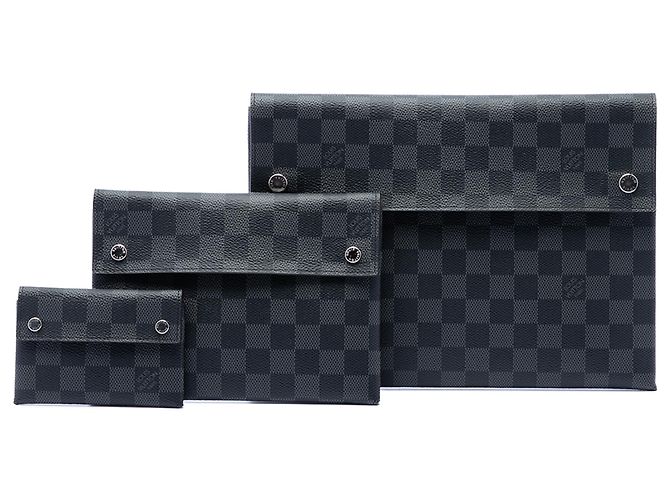 Louis Vuitton Pochette Alpha GM in Damier Graphite Schwarz - Ansicht 7