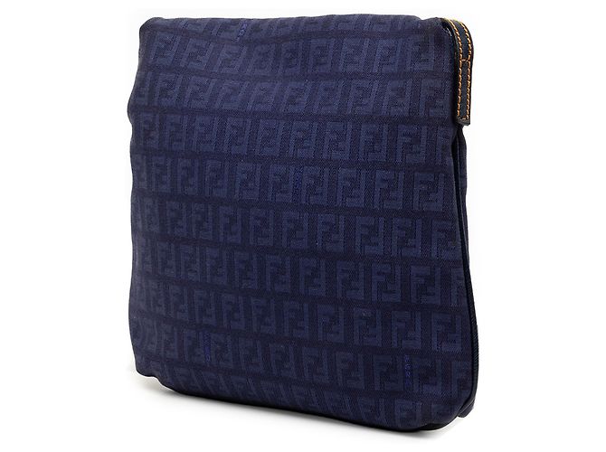 Fendi Borsa a tracolla in tela Zucchino blu - vista 2
