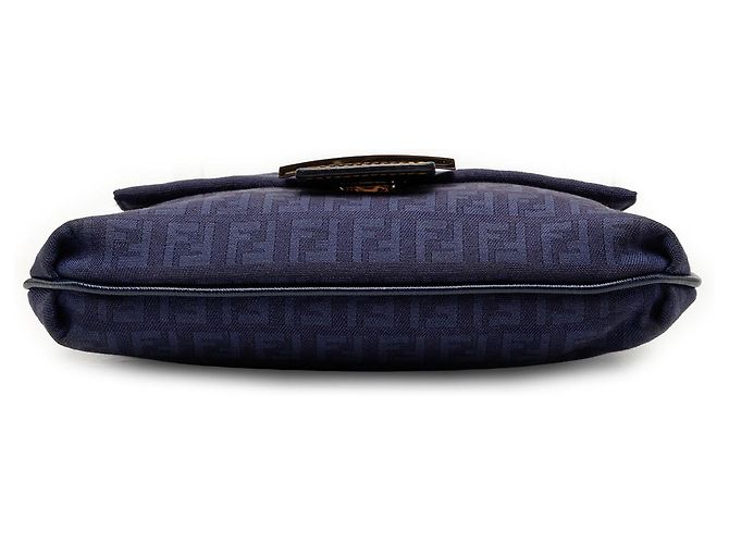 Fendi Borsa a tracolla in tela Zucchino blu - vista 3
