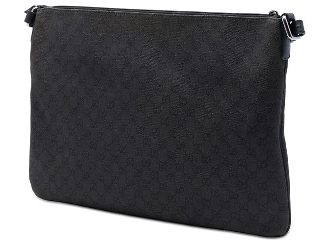 Borsa a tracolla Gucci Black GG Denim Nero - vista 2