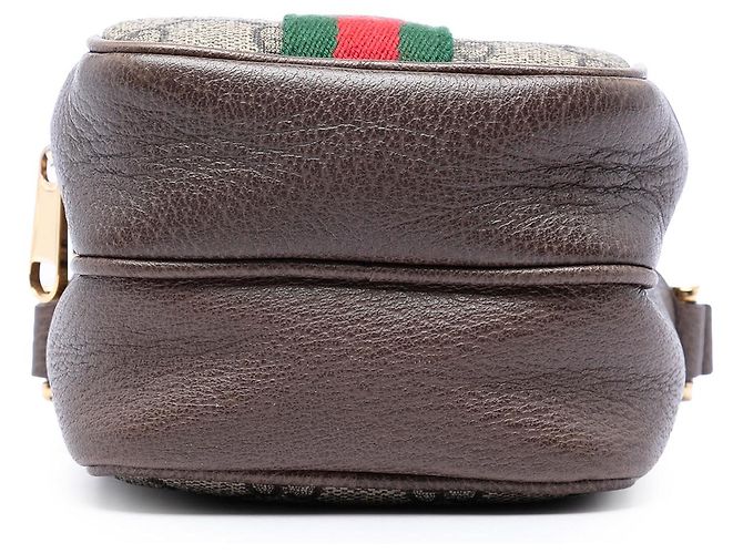 Gucci Beige GG Supreme Web Ophidia Double Zip Crossbody - vista 3