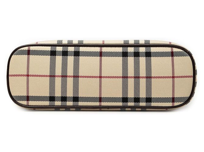 Borsa in tela Burberry Beige House Check - vista 3