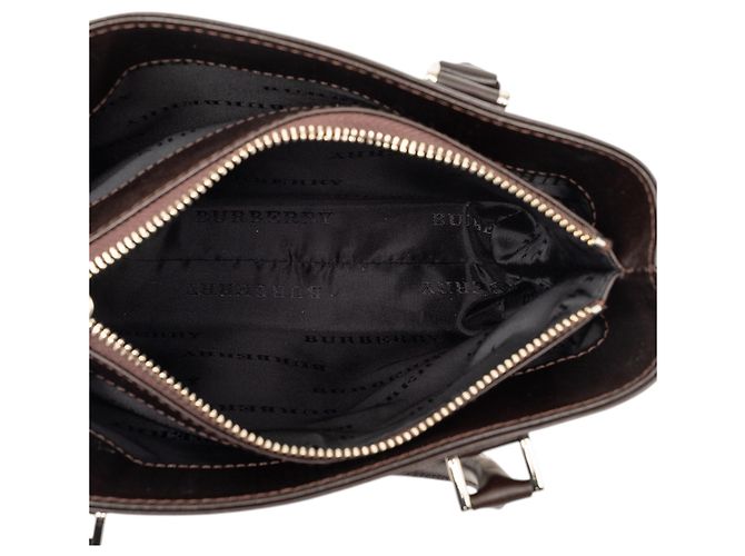 Borsa in tela Burberry Beige House Check - vista 4