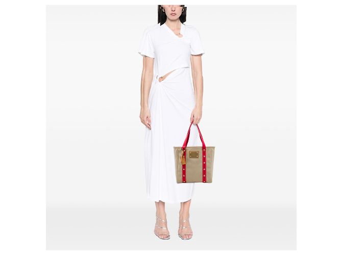 Louis Vuitton Beige Antigua Cabas MM - vista 6