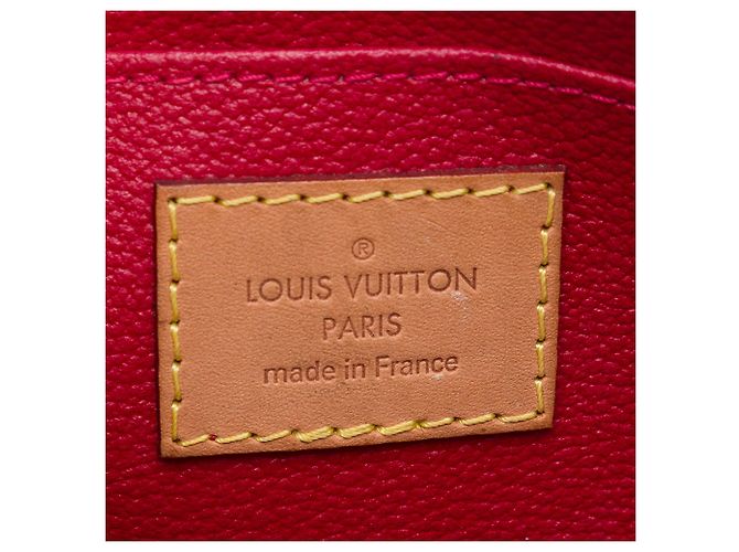Pochette trucchi Louis Vuitton Red Monogram Vernis Rosso - vista 5