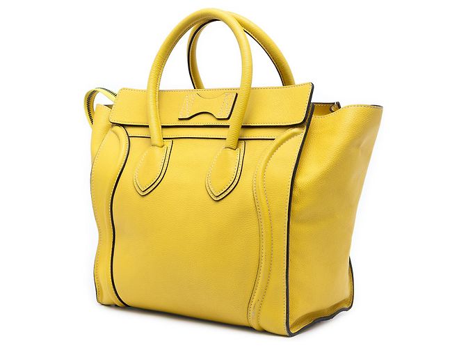 Céline Celine Yellow Mini Kalbsleder Luggage Tote Gelb - Ansicht 2
