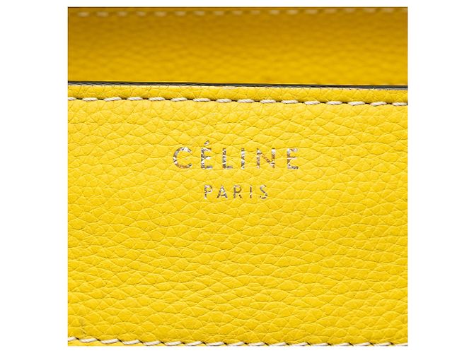Céline Celine Yellow Mini Kalbsleder Luggage Tote Gelb - Ansicht 5