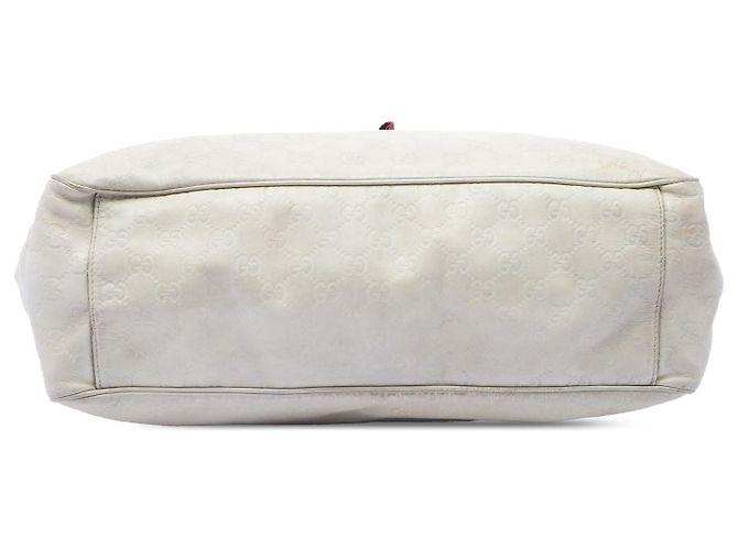 Borsa Tote Gucci bianca grande Guccissima Positano Bianco Bianco sporco - vista 3