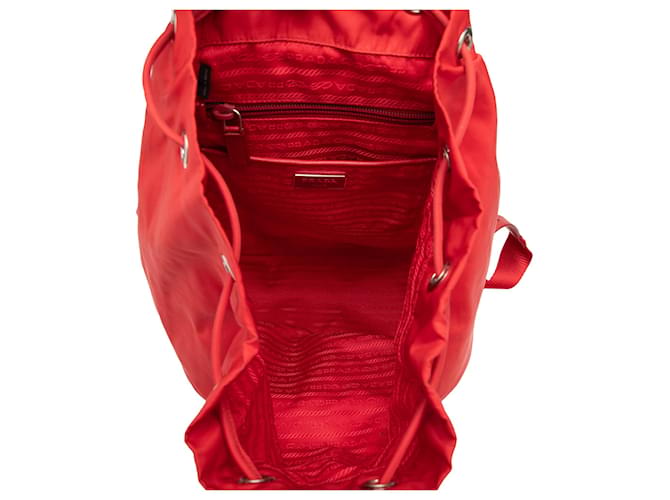 Prada Rucksack Red Tessuto Rot - Ansicht 4
