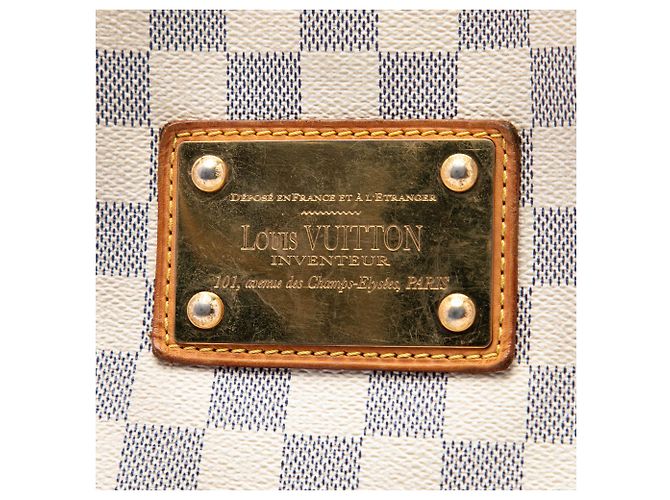 Louis Vuitton White Damier Azur Galliera PM Bianco - vista 5