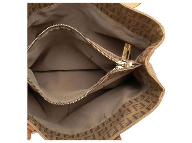Fendi Beige Zucchino Canvas Shopping Tote - Ansicht 4