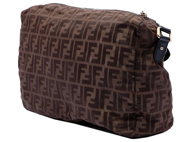 Fendi Marrone Zucca Canvas Crossbody - vista 2