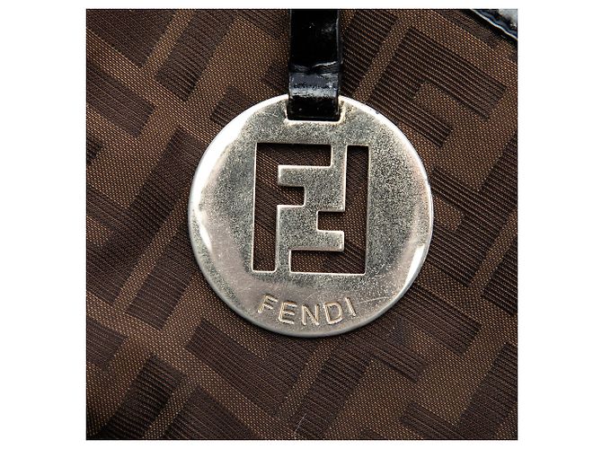 Fendi Marrone Zucca Canvas Crossbody - vista 5