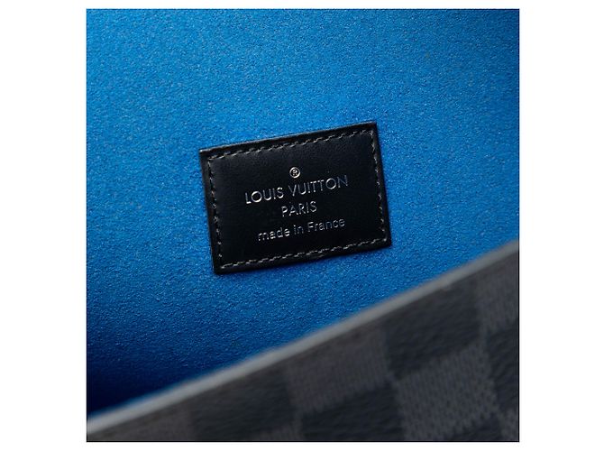 Louis Vuitton Triple Pochette Alpha in Damier Graphite nero - vista 5