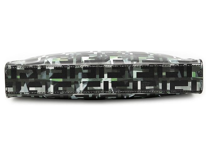 Clutch Fendi Black FF 1974 Nylon Camouflage Nero - vista 3