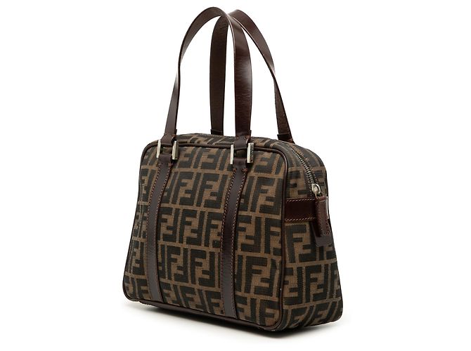 Borsa Fendi in tela Zucca marrone - vista 2