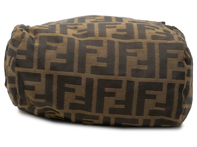 Fendi Mini Zucca Canvas Handtasche in Braun - Ansicht 3