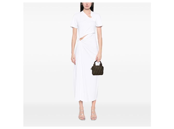 Fendi Mini Zucca Canvas Handtasche in Braun - Ansicht 6
