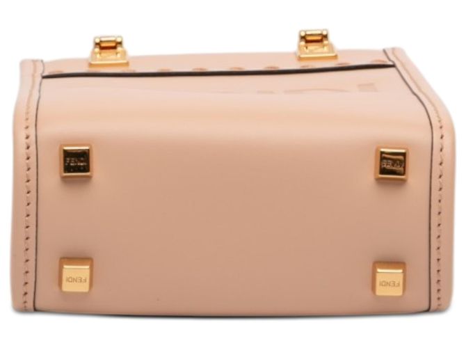 Borsa Fendi Pink Mini Leather Sunshine Shopper Rosa - vista 3
