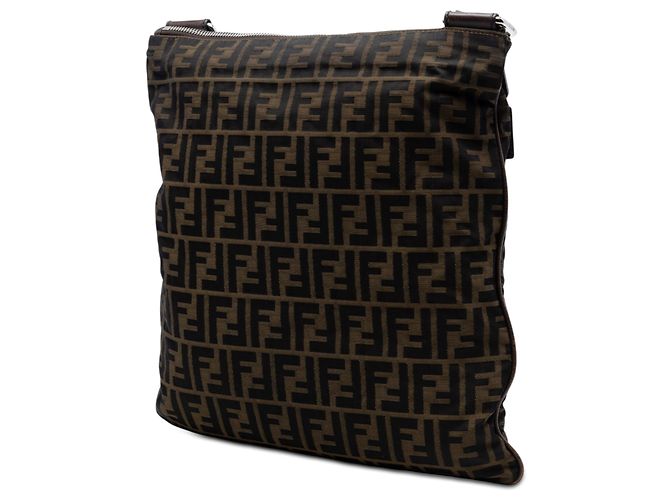 Fendi Marrone Zucca Canvas Crossbody - vista 2