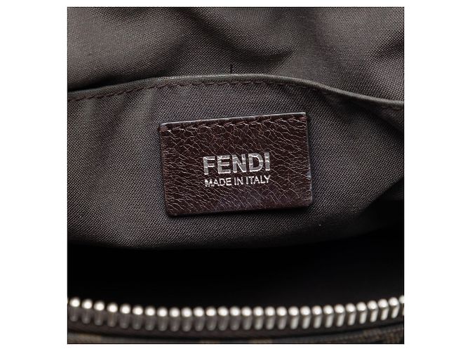 Fendi Marrone Zucca Canvas Crossbody - vista 5