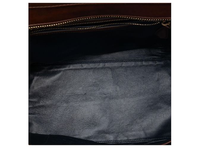 Luggage Céline Borsa Tote Celine Blue Mini Tricolor in pelle Blu navy - vista 4