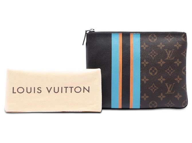 Louis Vuitton Pochette Plate MM Marrone Monogram - vista 7