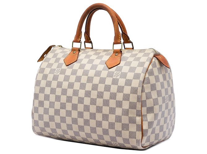 Louis Vuitton White Damier Azur Speedy 30 Bianco - vista 2