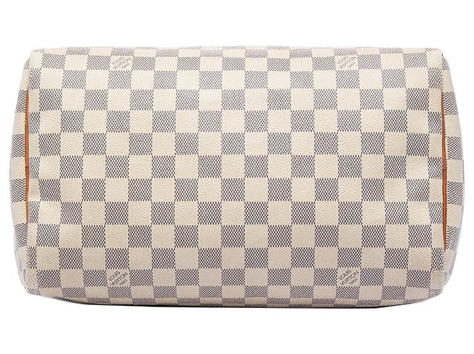 Louis Vuitton White Damier Azur Speedy 30 Bianco - vista 3