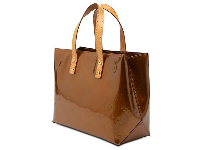 Louis Vuitton Marrone Monogram Vernis Reade PM Bronzo - vista 2