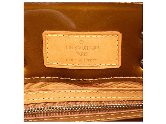 Louis Vuitton Marrone Monogram Vernis Reade PM Bronzo - vista 5