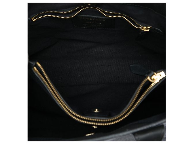 Borsa a tracolla Burberry Black Medium in pelle e House Check - vista 4