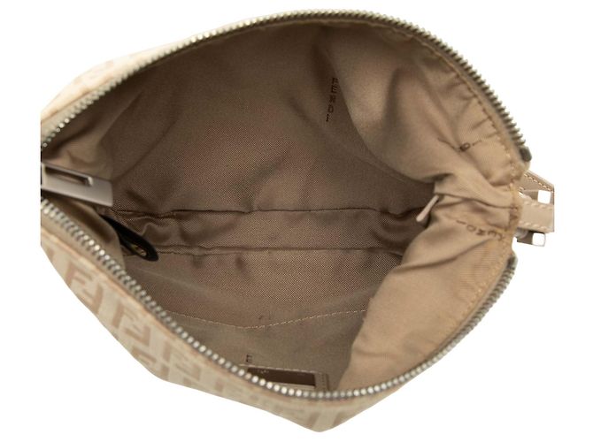 Fendi Borsa Hobo in tela Zucchino beige - vista 4