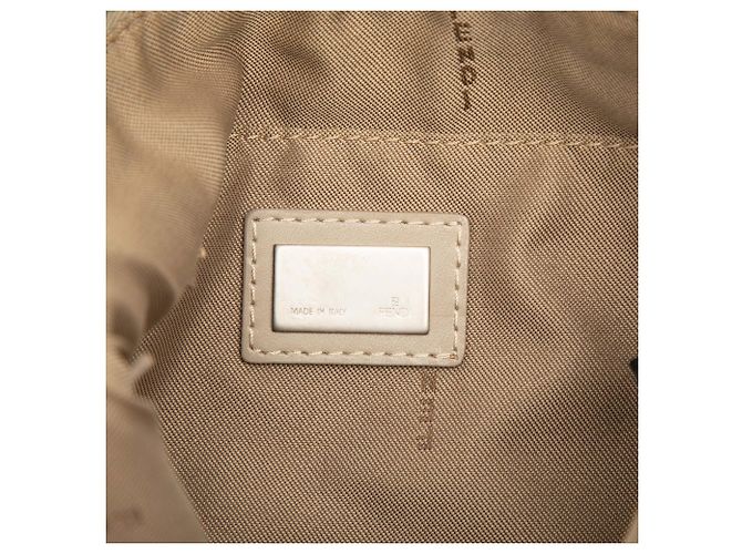 Fendi Borsa Hobo in tela Zucchino beige - vista 5