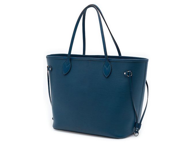 Louis Vuitton Blue Epi Neverfull MM Blu scuro - vista 2