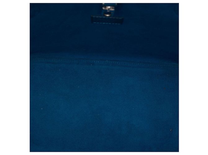 Louis Vuitton Blue Epi Neverfull MM Blu scuro - vista 4
