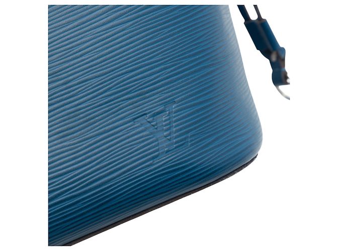 Louis Vuitton Blue Epi Neverfull MM Blu scuro - vista 5