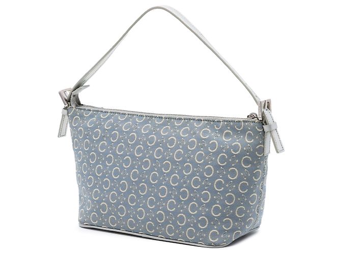 16 Céline Celine Blue C Macadam Canvas Handtasche Blau Hellblau - Ansicht 2